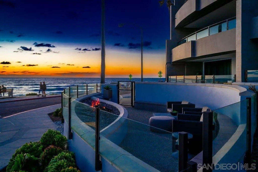 6767 Neptune Place, Unit 301 La Jolla, CA 92037 - Photo 32 of 39 a view of an outdoor space with seating area