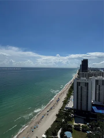 a view of balcony with ocean view