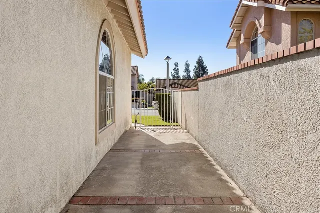 a view of a street with a building