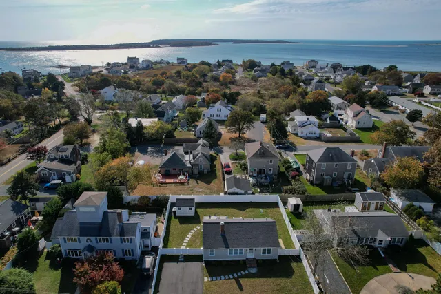 an aerial view of a city