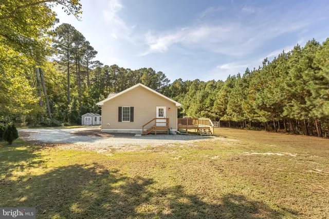 a view of a house with backyard and a tree