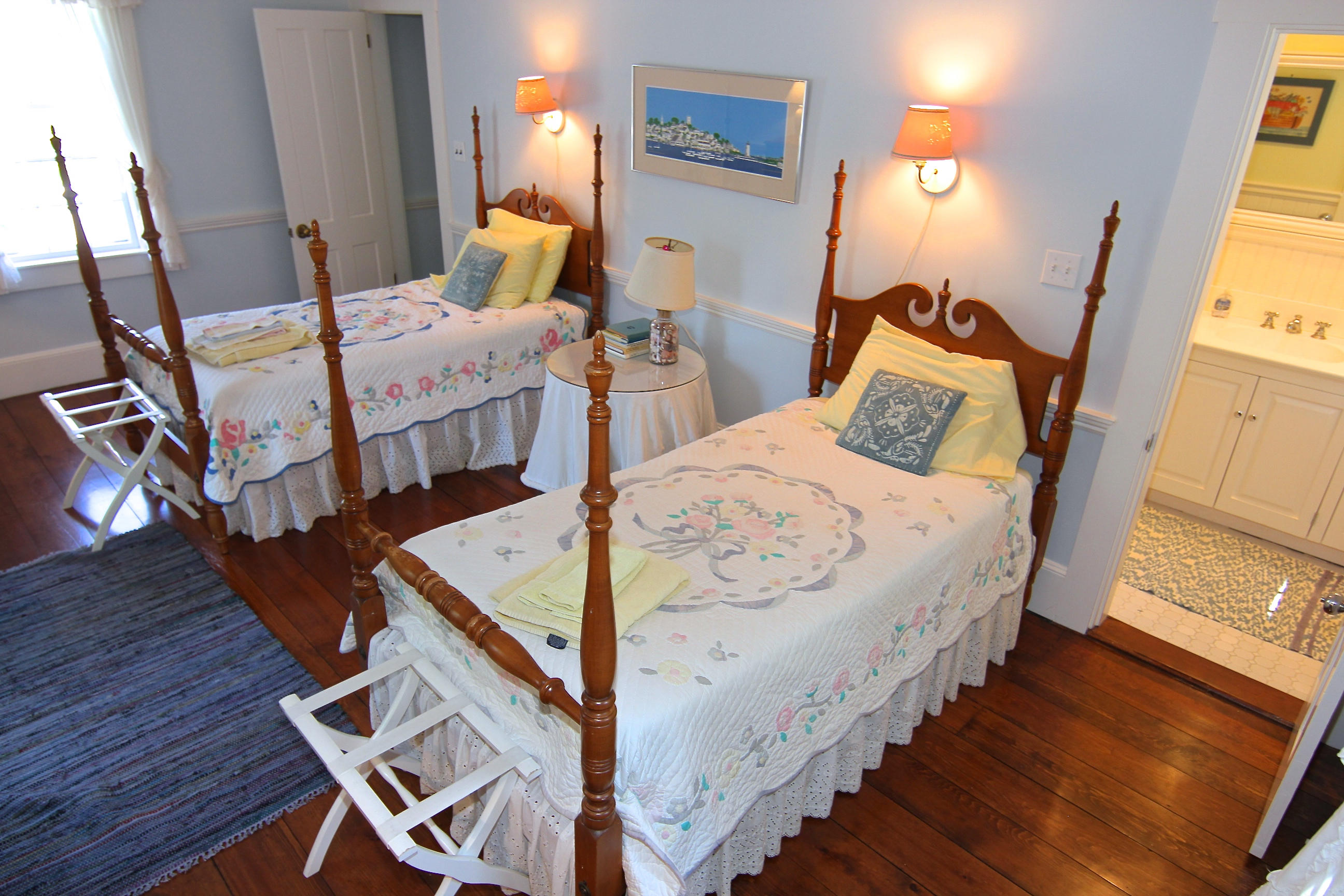 8 Beach Street Edgartown, MA 02539 - Photo 25 of 42 a bedroom with bed and wooden floor