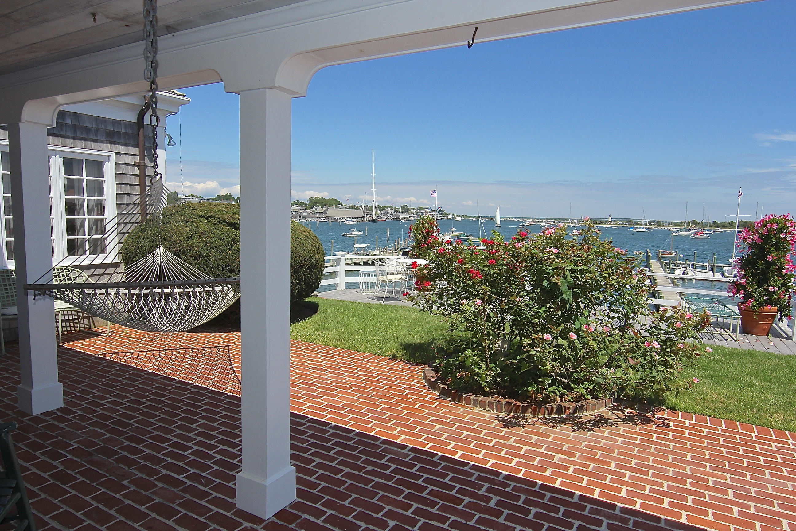 8 Beach Street Edgartown, MA 02539 - Photo 27 of 42 a view of a garden