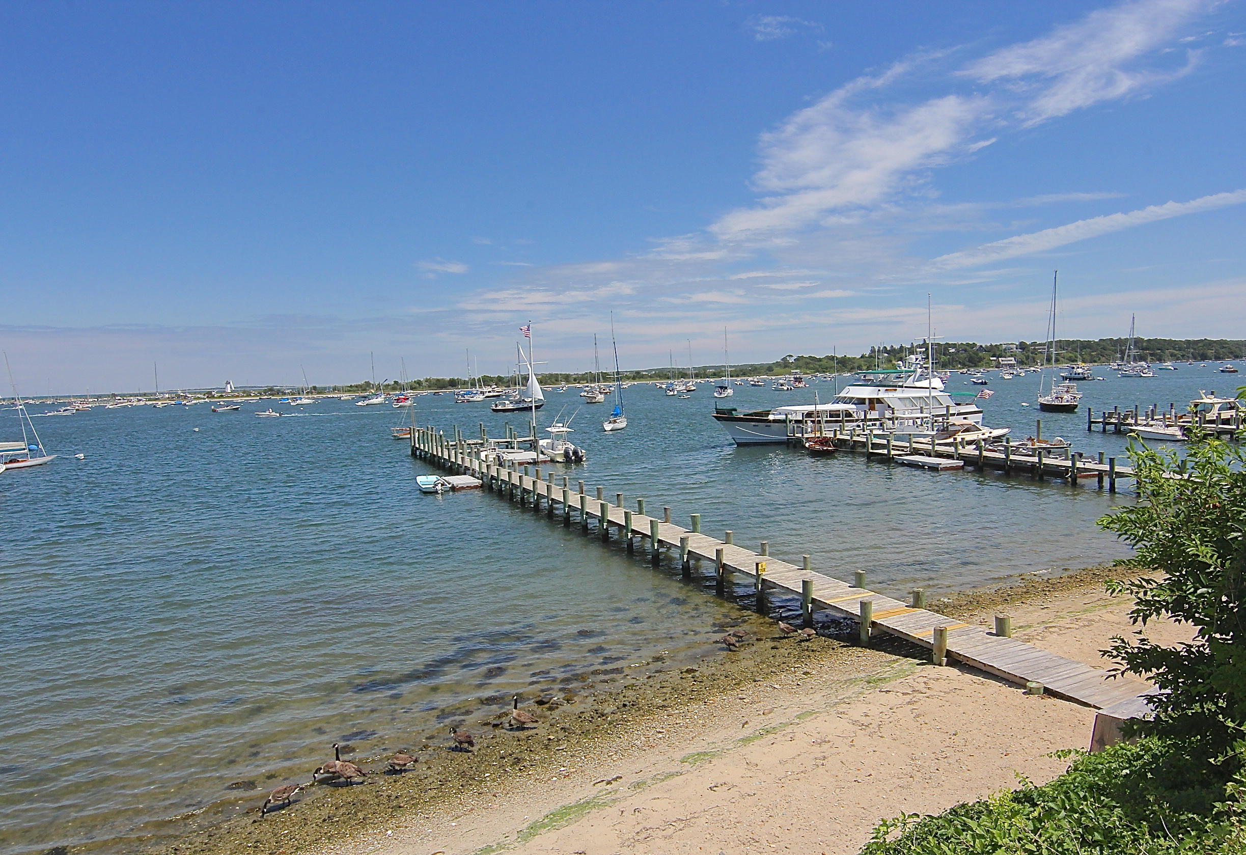 8 Beach Street Edgartown, MA 02539 - Photo 33 of 42 a view of an ocean with city