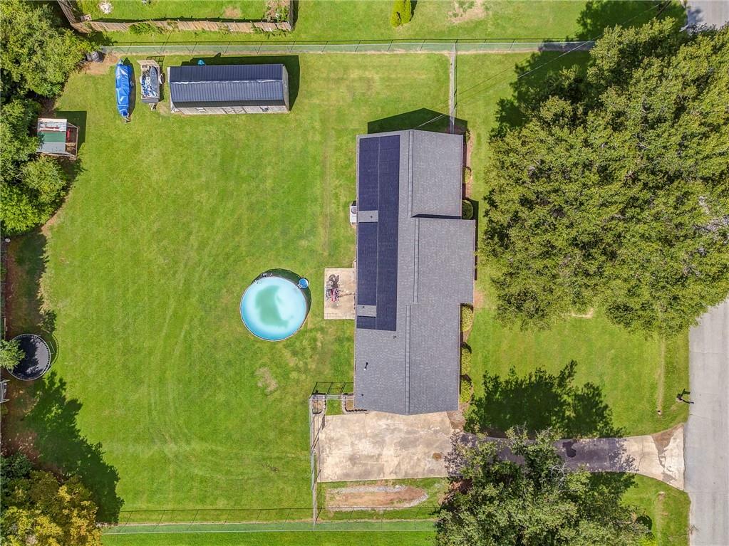 109 Lake Street Rockmart, GA 30153 - Photo 45 of 50 an aerial view of a house with a backyard