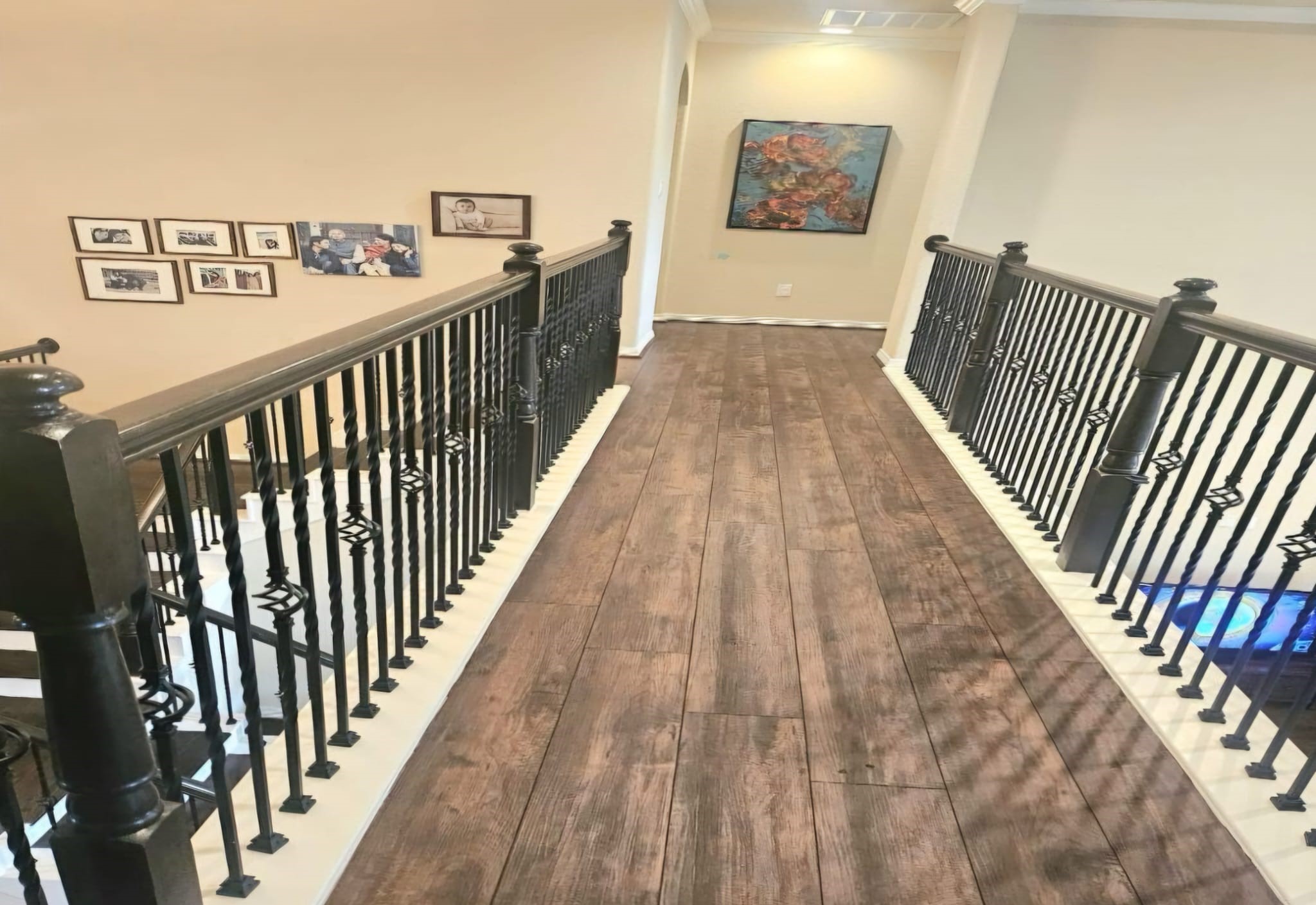 5206 Jacob Ridge Court Sugar Land, TX 77479 - Photo 26 of 42 a view of a hallway with wooden floor