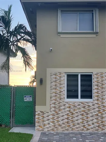 a view of front door of house