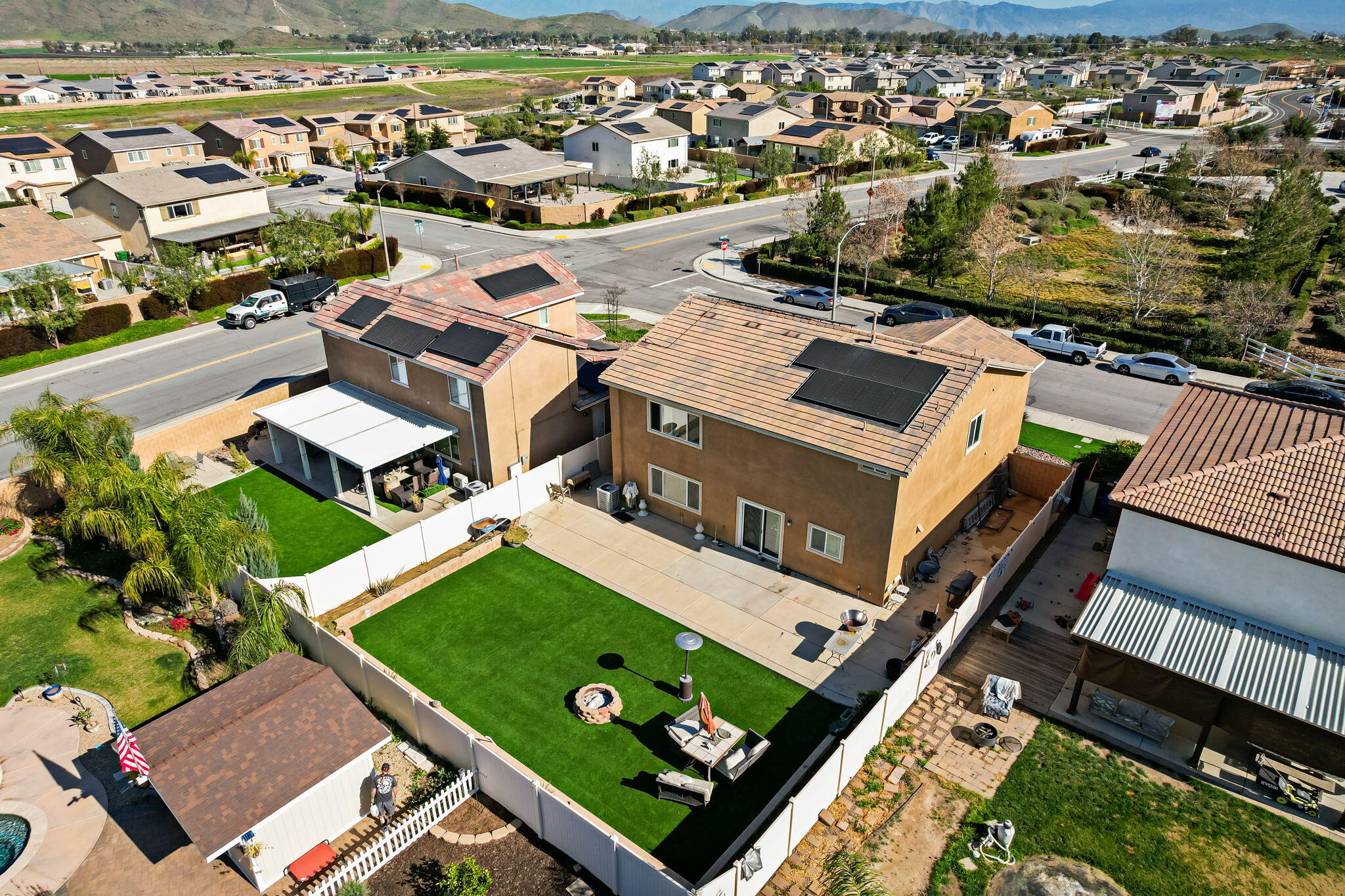 32486 Roman Warren Way Winchester, CA 92596 - Photo 6 of 45 an aerial view of a residential apartment building with a swimming pool