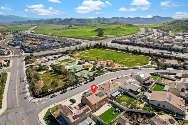 a view of a city with an ocean