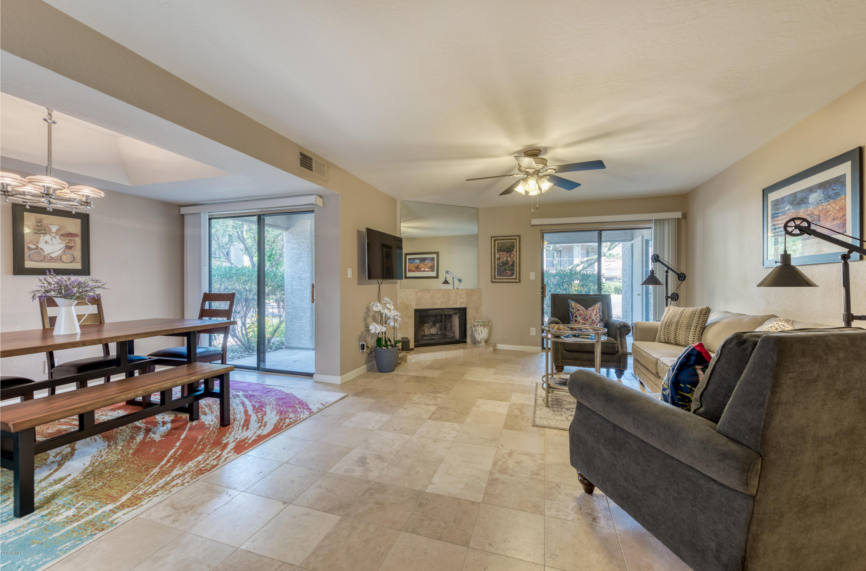 9445 North 94th Place, Unit 120 Scottsdale, AZ 85258 - Photo 3 of 17 Living ~ Dining Room