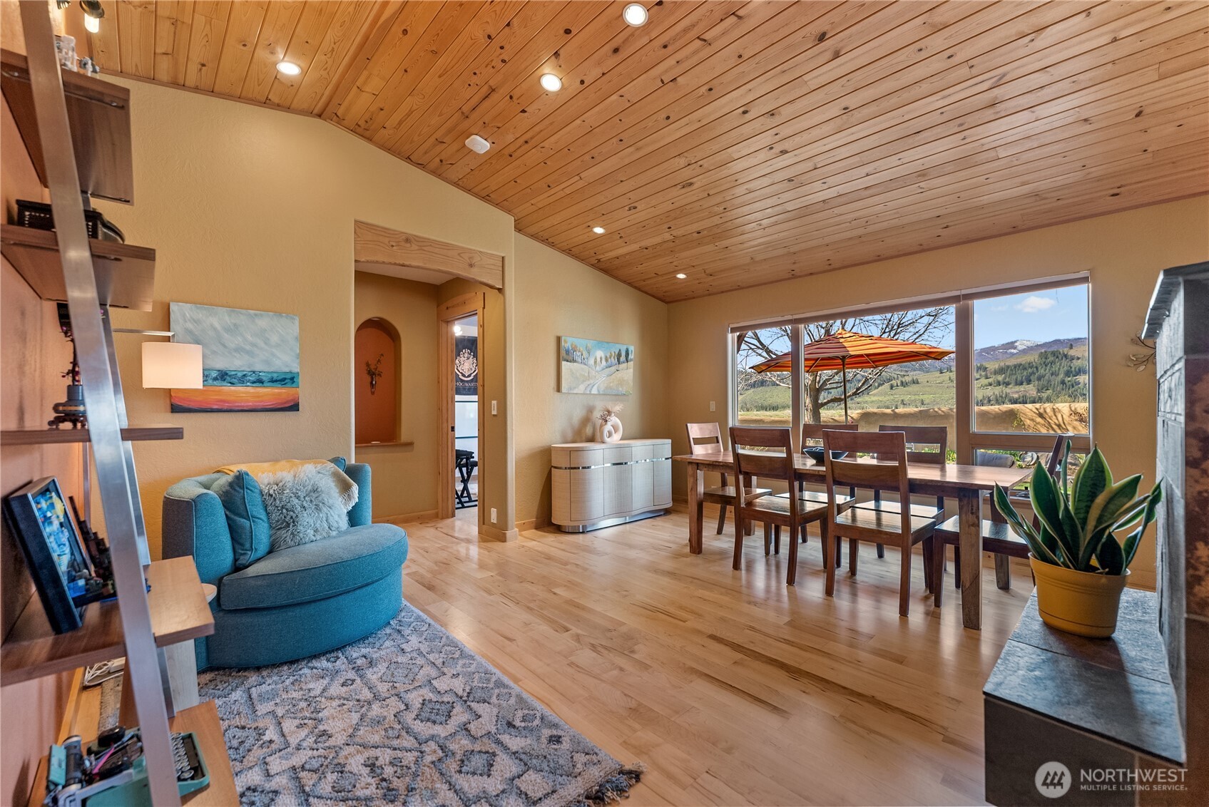 75 Rolling Rock Road Winthrop, WA 98862 - Photo 16 of 40 a living room with furniture and wooden floor