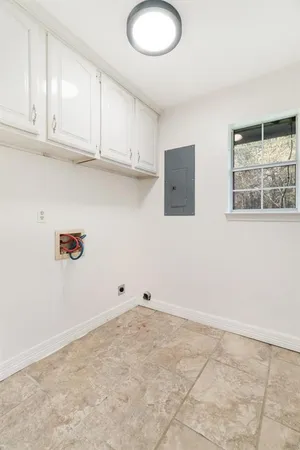 a view of kitchen with wooden floor
