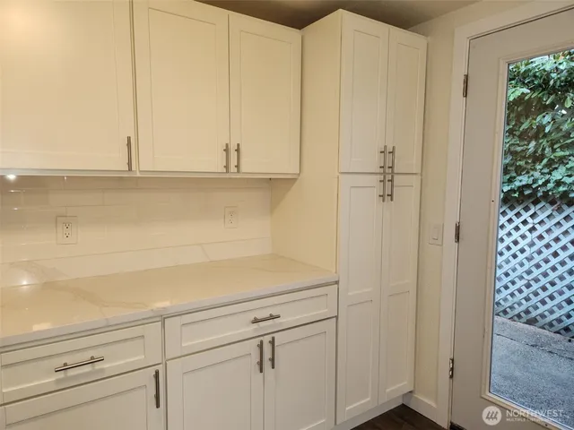 a close view of a sink and tub