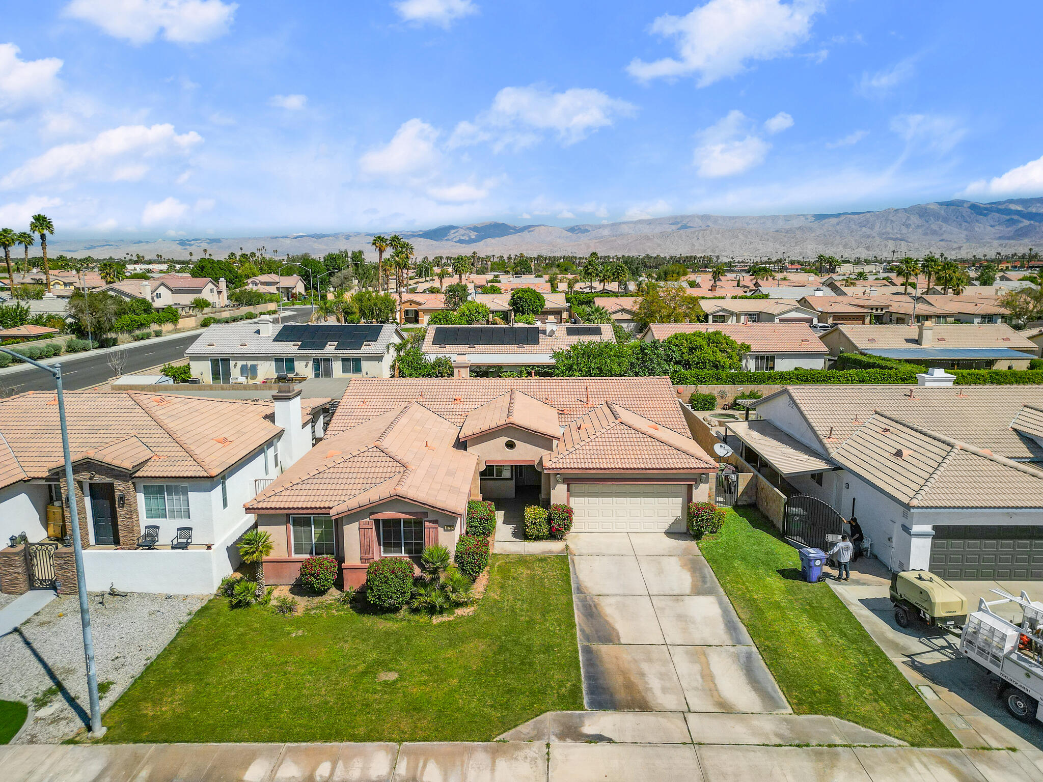 80722 Diamondback Trail Indio, CA 92201 - Photo 2 of 38 an aerial view of a house with a garden