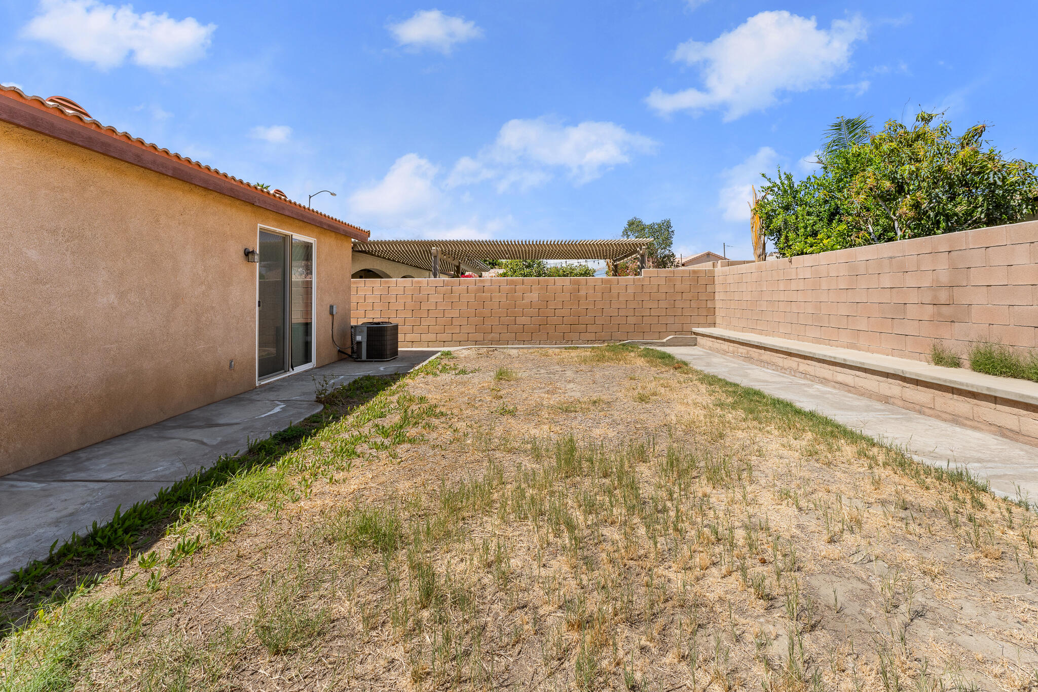 80722 Diamondback Trail Indio, CA 92201 - Photo 35 of 38 a view of a backyard with plants and a yard