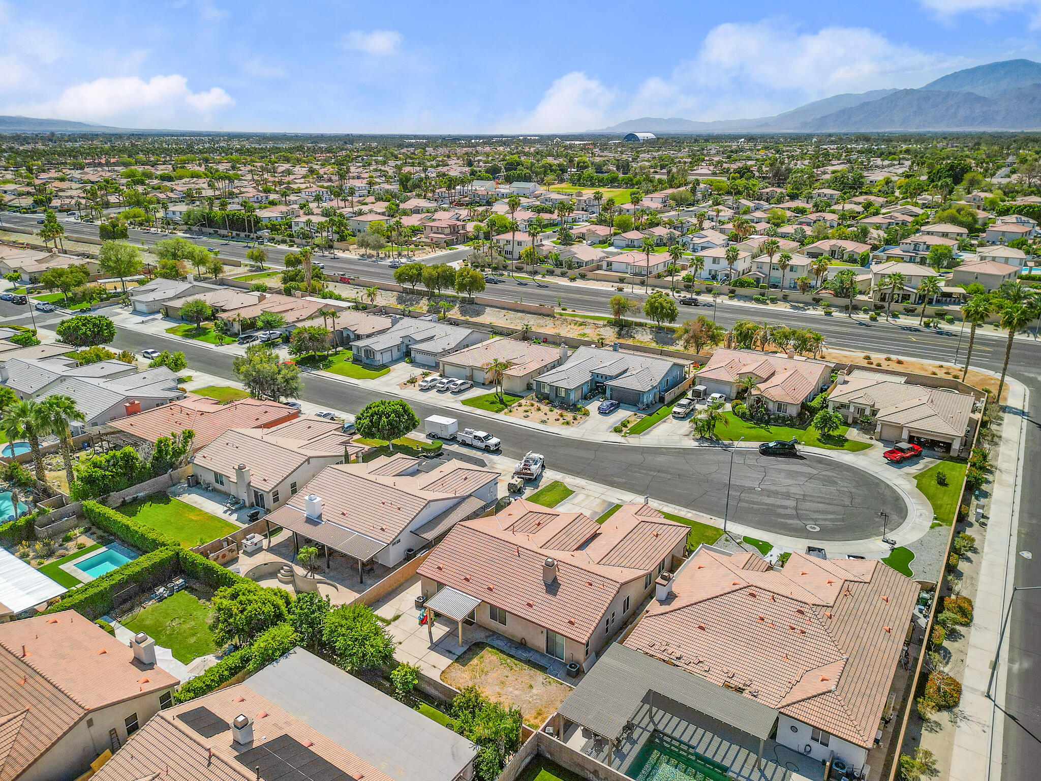 80722 Diamondback Trail Indio, CA 92201 - Photo 37 of 38 an aerial view of residential building with outdoor space