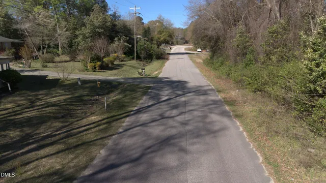 a view of a yard with street
