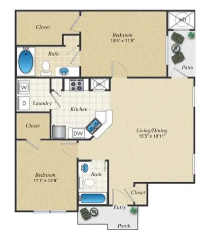 $1,331 | 12101 Dessau Road, Unit 2214, Austin, TX 78754