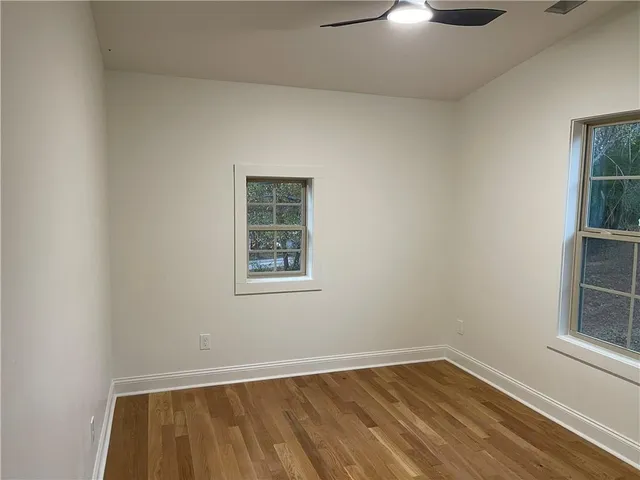 an empty room with window