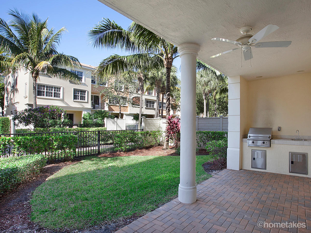 5615 Northeast Trieste Way Boca Raton, FL 33487 - Photo 29 of 45 Fenced Backyard & Lanai