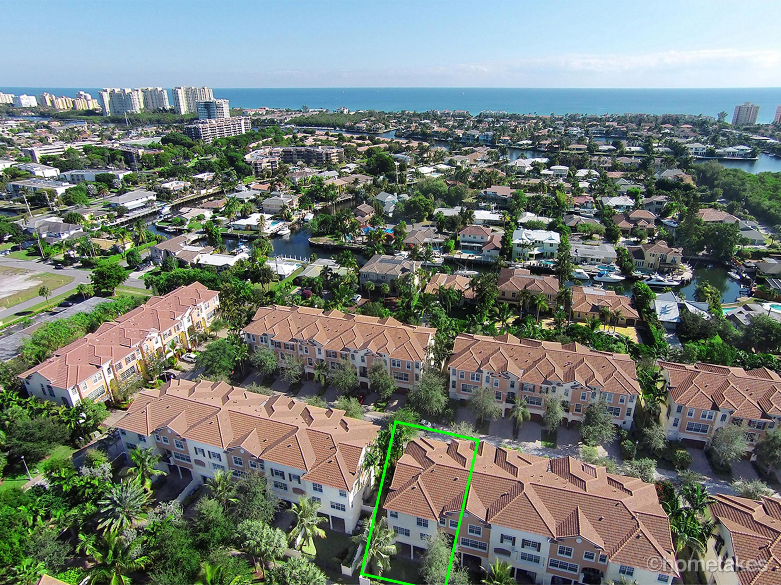 5615 Northeast Trieste Way Boca Raton, FL 33487 - Photo 34 of 45 Aerial View that shows the rear of TH