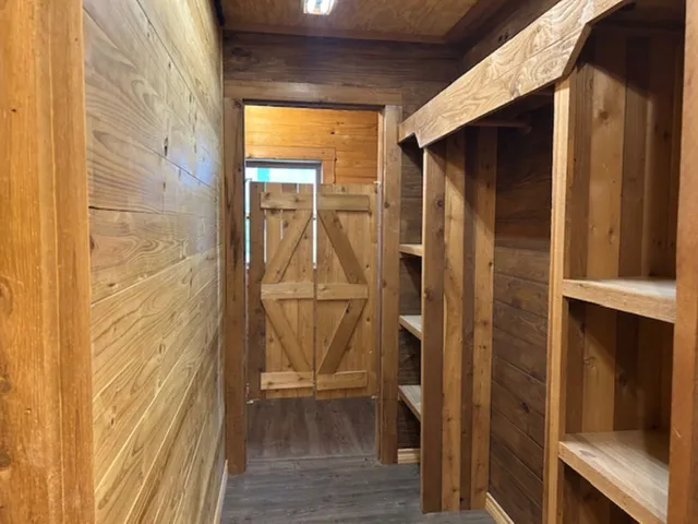 an aerial view of residential houses and outdoor space