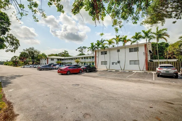 a car parked in front of a building