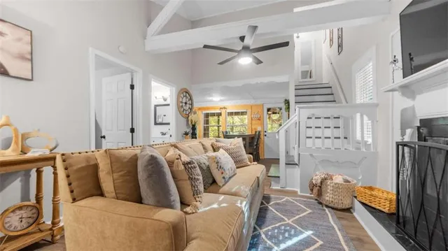 a bed room with a bed and a couch