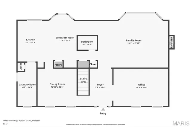 $550,000 | 411 Savannah Ridge Drive, St. Charles, MO 63303