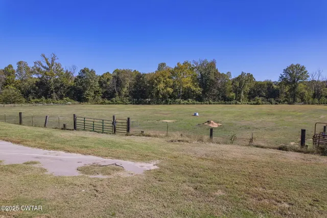 a view of swimming pool with a back yard