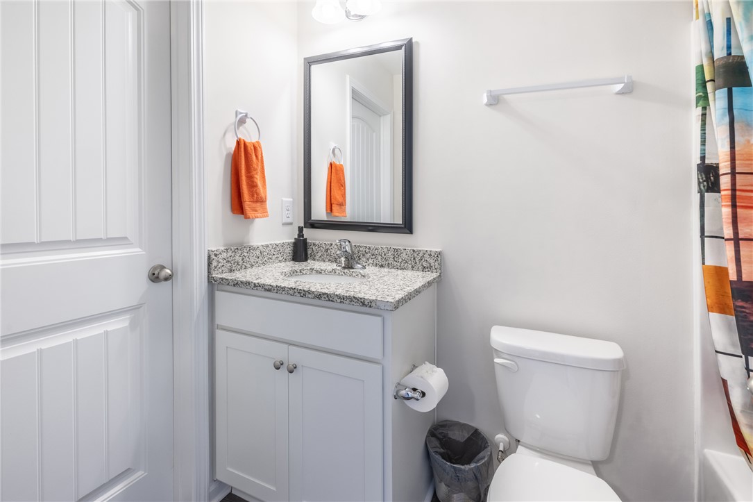 235 Pendleton Road, Unit Q1 Clemson, SC 29631 - Photo 15 of 30 This functional bathroom features a sleek vanity and convenient amenities.
