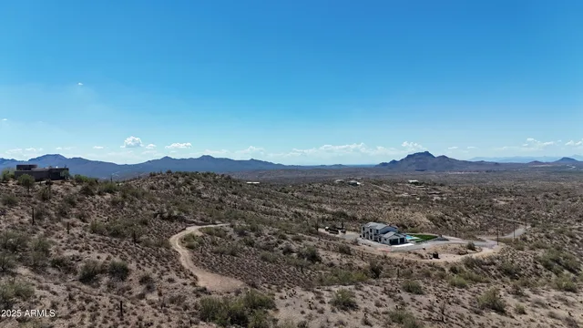 a view of a mountain in the distance