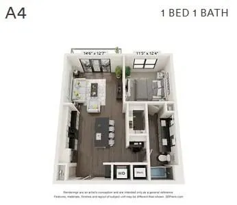 a picture of a room with a black white checkered floor