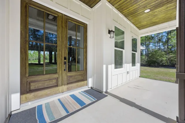 a view of a volley ball court
