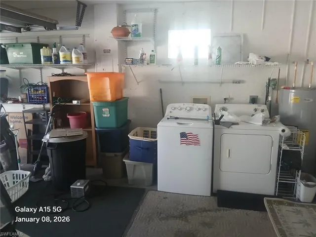 a room with storage and utility