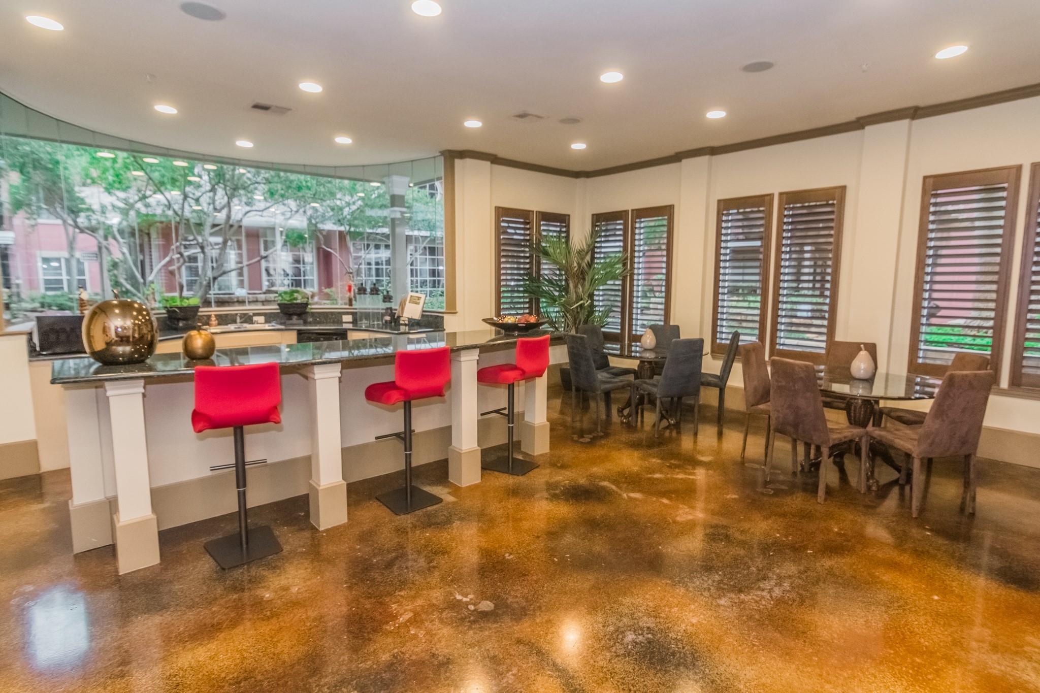 2400 McCue Road, Unit 202 Houston, TX 77056 - Photo 14 of 24 a view of play room with windows and tables