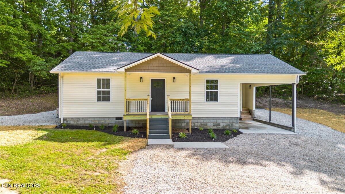 Covered front porch