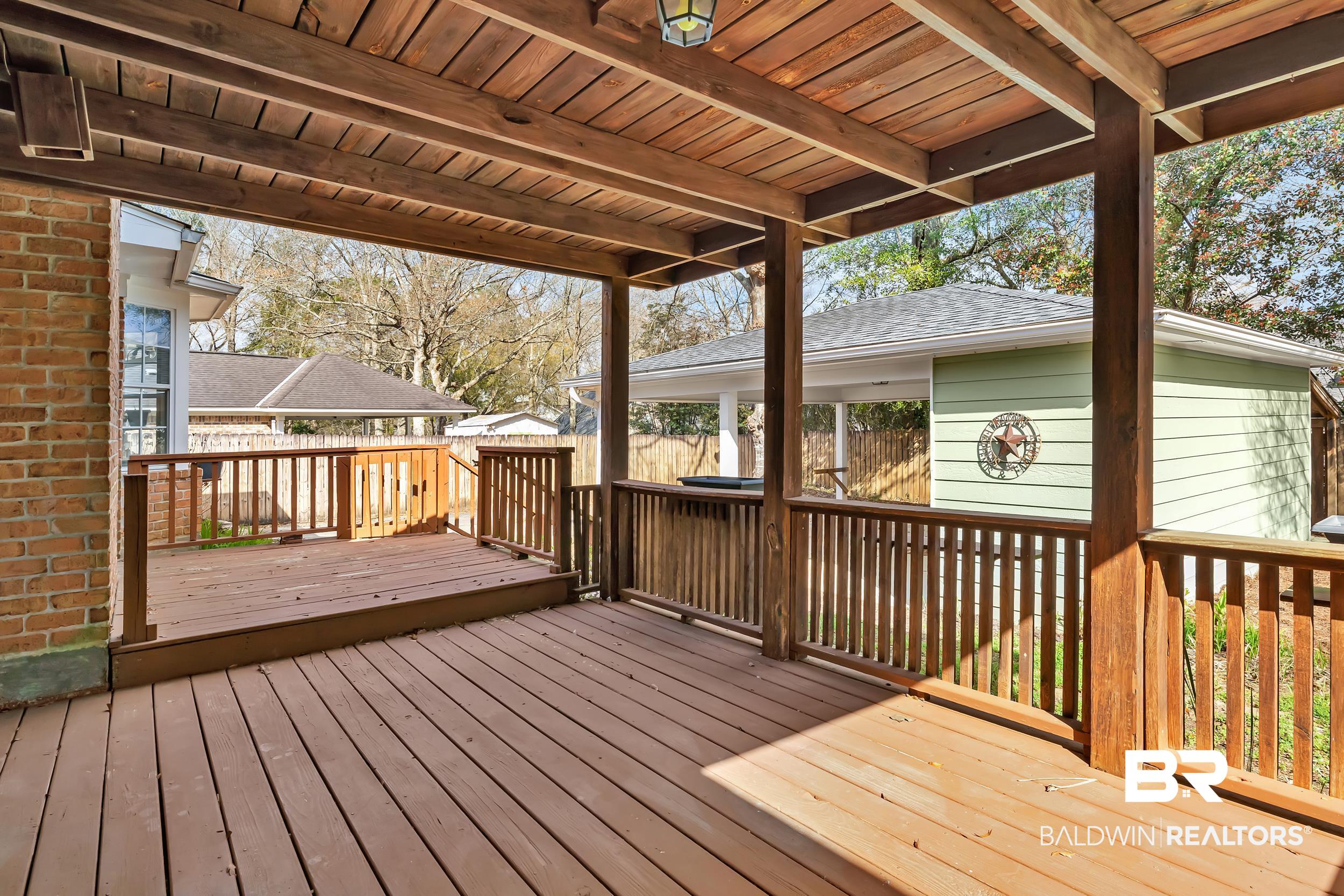 6616 Conde Court Mobile, AL 36695 - Photo 24 of 27 Deck with fence