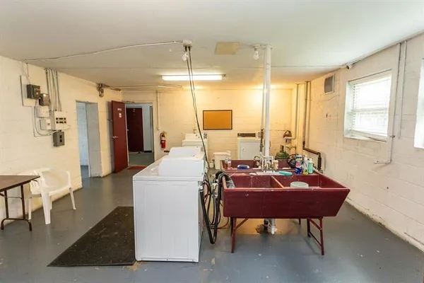 a view of gym equipment