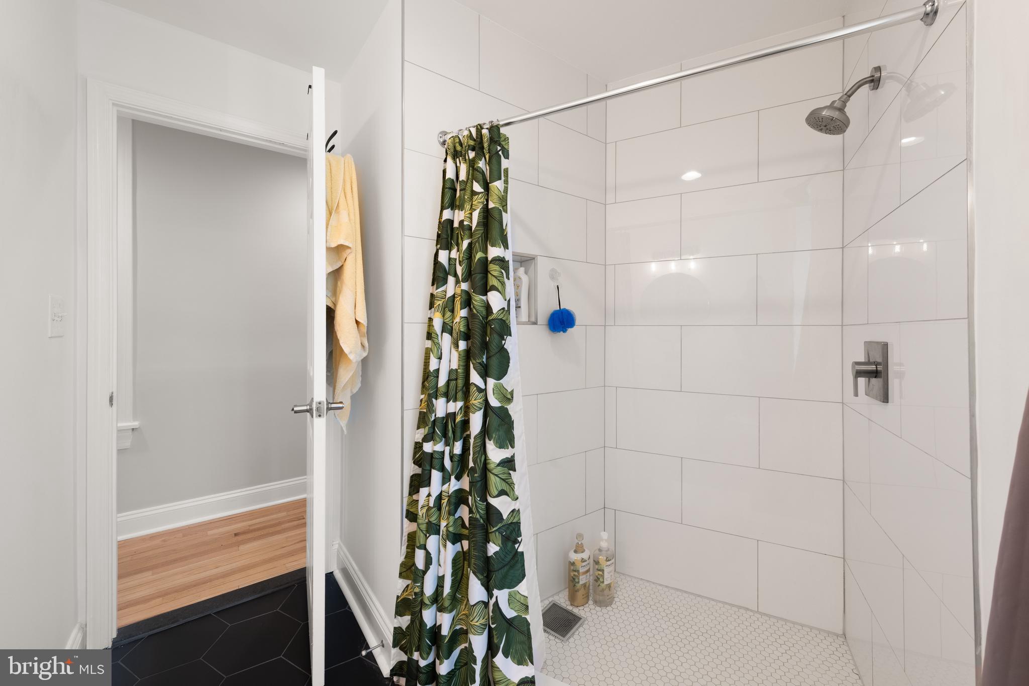 150 Rhode Island Avenue Northwest, Unit 103 Washington, DC 20001 - Photo 21 of 30 a bathroom with a shower and a plant