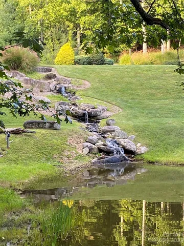 a view of a ocean with a outdoor space