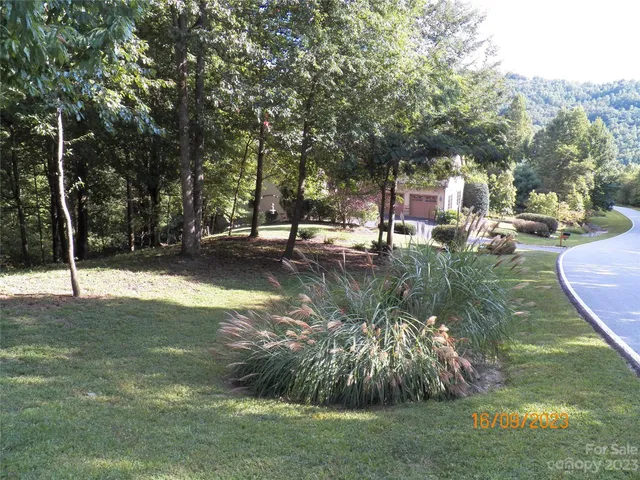 a view of a lake with houses
