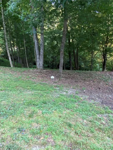 a view of outdoor space with deck and yard