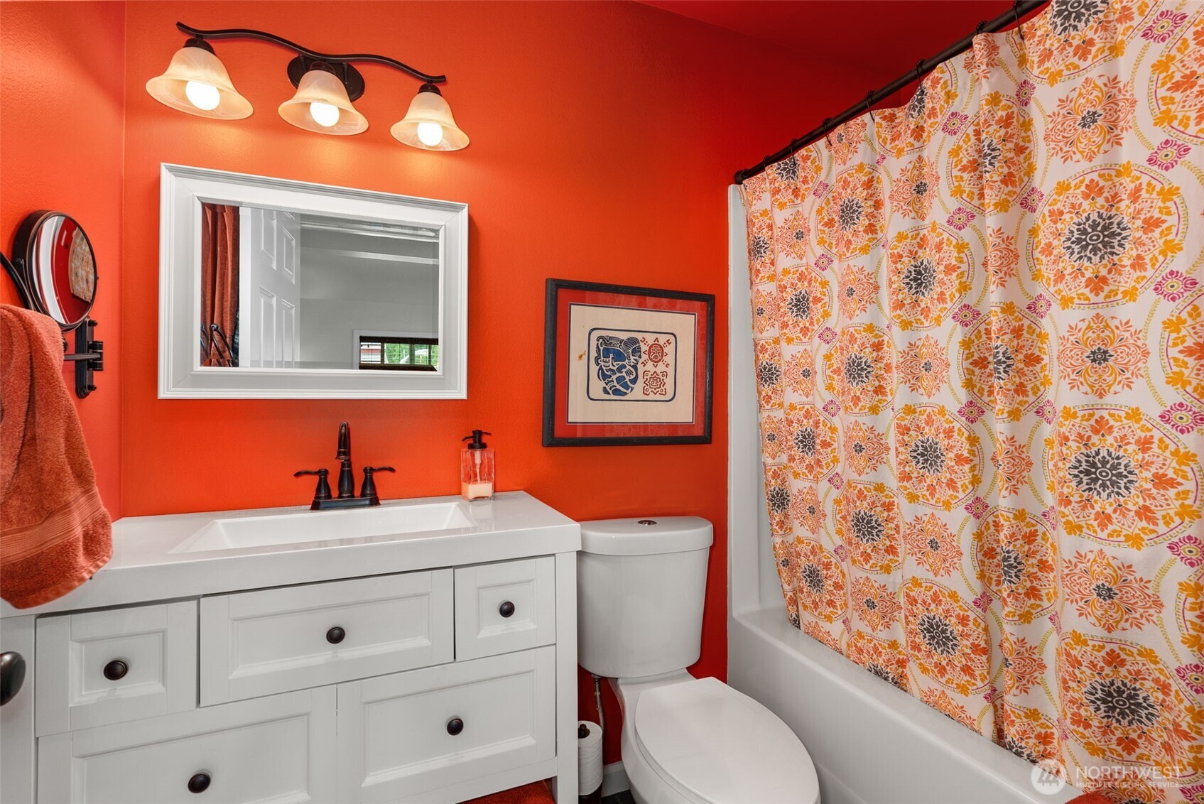 1241 Koontz Road Chehalis, WA 98532 - Photo 33 of 38 a bathroom with a toilet sink and mirror