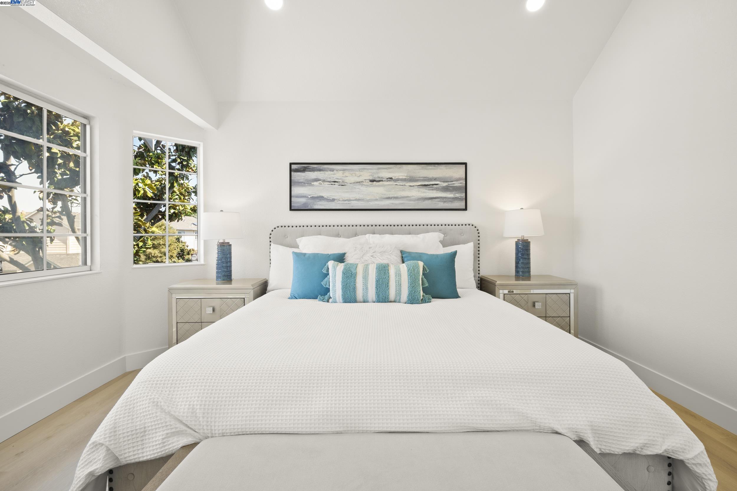 6453 Potrero Drive Newark, CA 94560 - Photo 17 of 34 a bedroom with a bed and a window