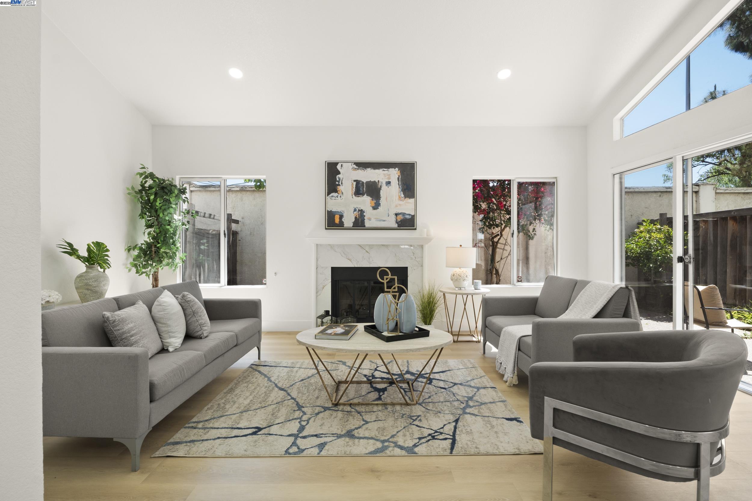 6453 Potrero Drive Newark, CA 94560 - Photo 3 of 34 a living room with furniture and a fireplace
