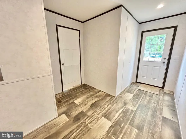 a view of wooden deck