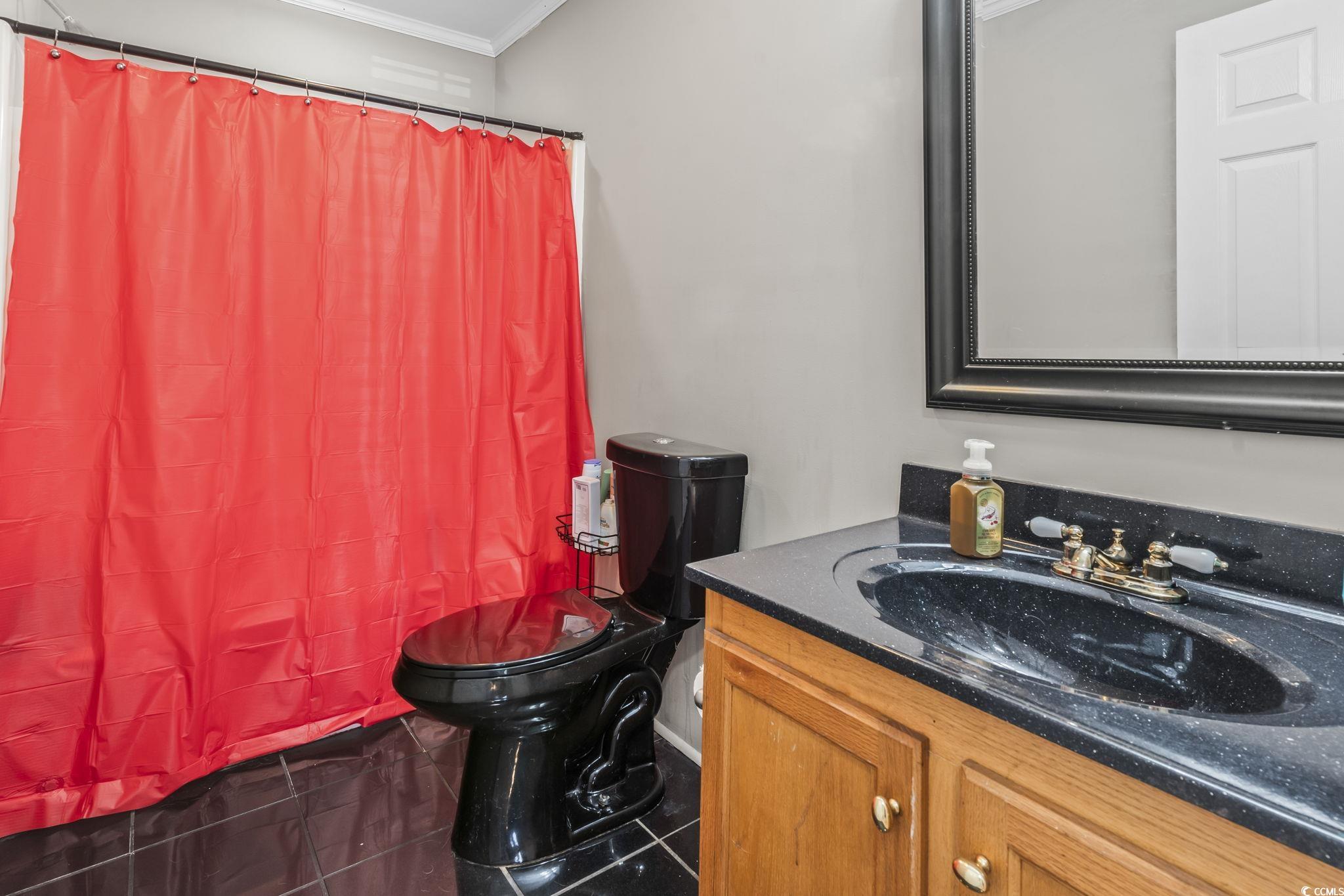 2192 Bell Road Longs, SC 29568 - Photo 7 of 19 Full bathroom with toilet, curtained shower, tile