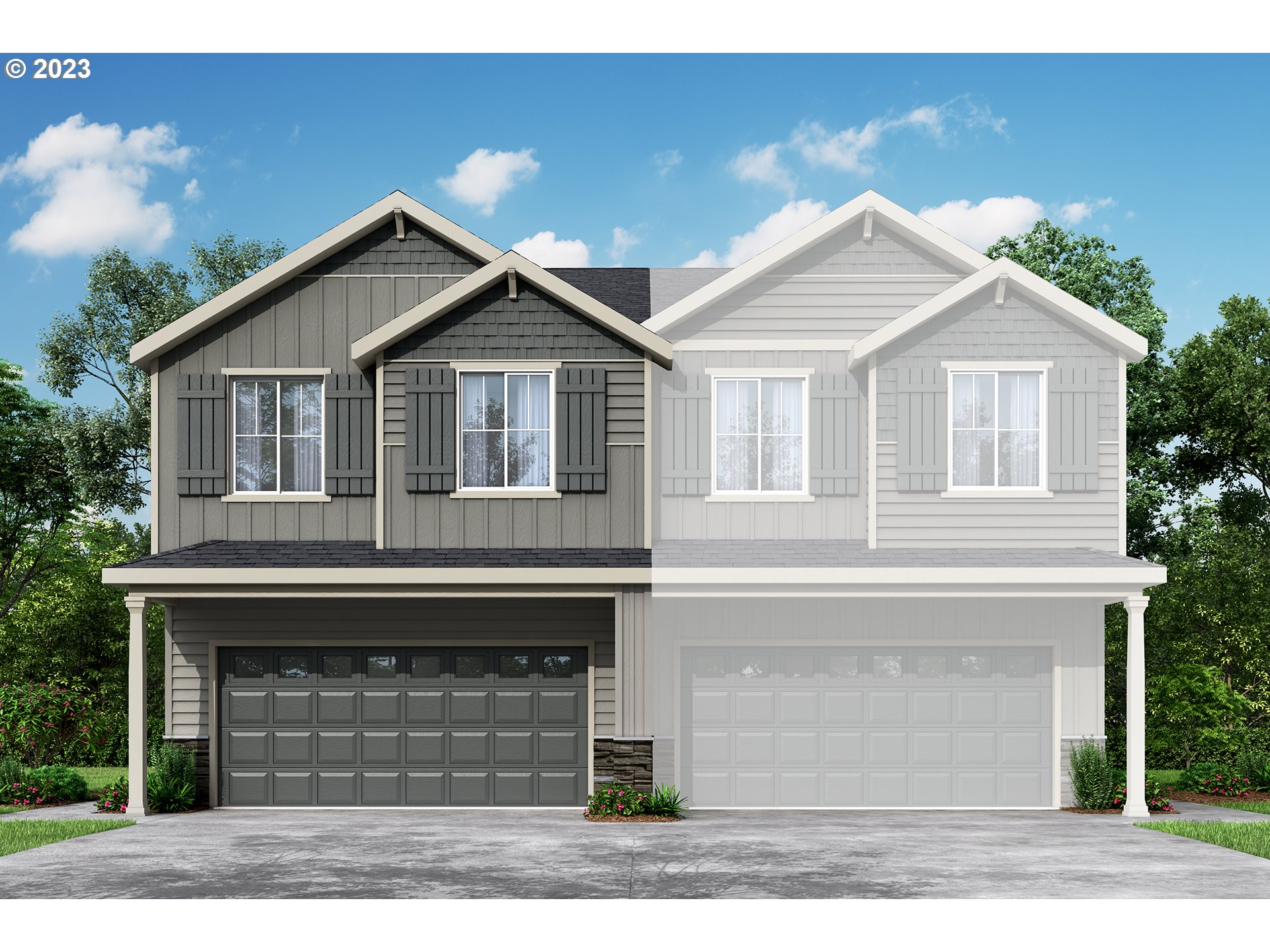 4133 South Waters Edge Way Ridgefield, WA 98642 - Photo 1 of 31 a front view of a house with a yard and garage