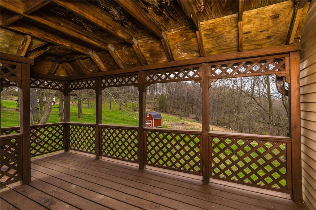 500 Friel Road Baden, PA 15005 - Photo 10 of 24 Use this large covered deck year-round! Perfect to entertain or simply relax and enjoy the view.